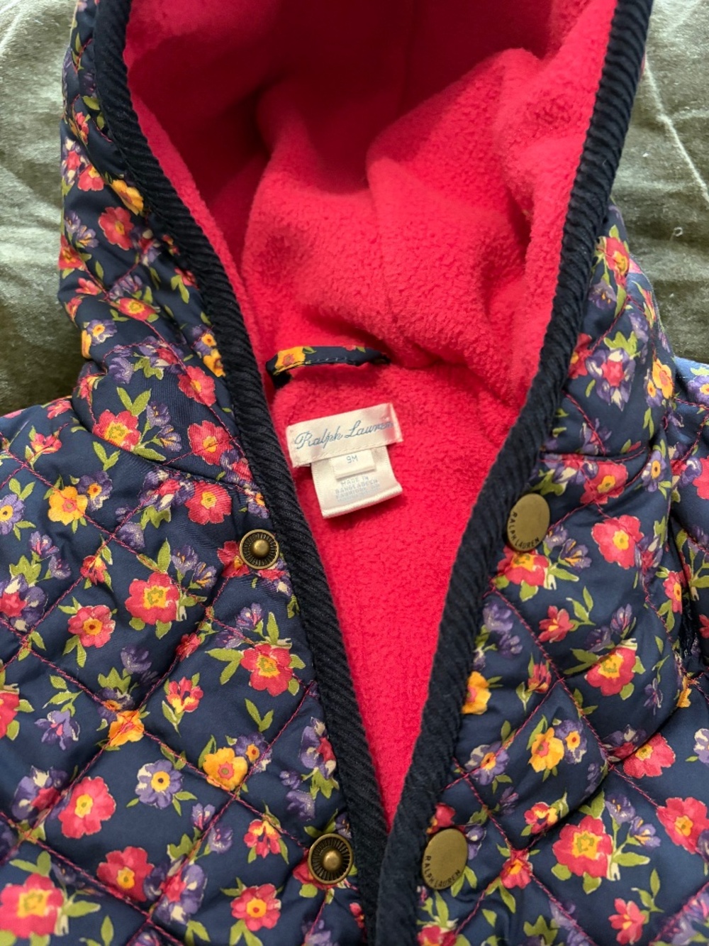 Ralph Lauren Floral Fleece-lined Buntin - Picture 4 of 4